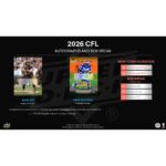 2026 Upper Deck CFL Canadian Football League Hobby 16-Box Case - Image 11