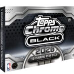 2025/26 Topps Chrome Black Basketball Hobby 8-Box Case (Presell)