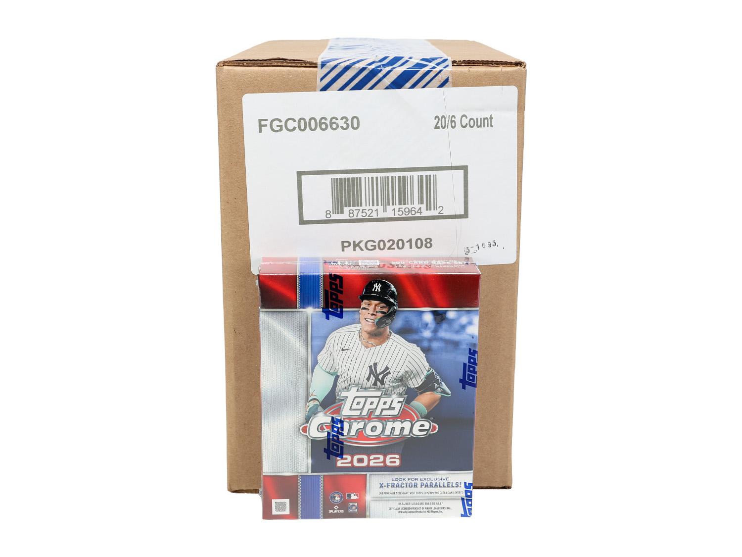 973385_001_073126 2026 Topps Chrome Baseball Mega 20-Box Case - Image 1