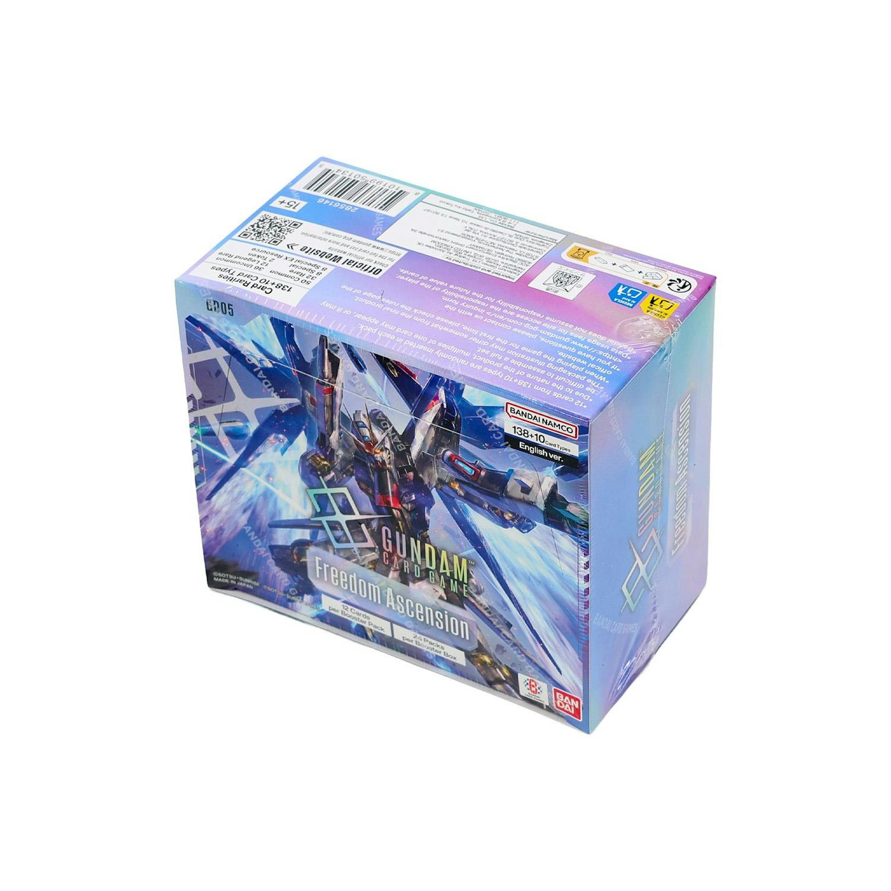 978242_005_072226 Gundam TCG Freedom Ascension (GD05) Booster 12-Box Case - Image 1