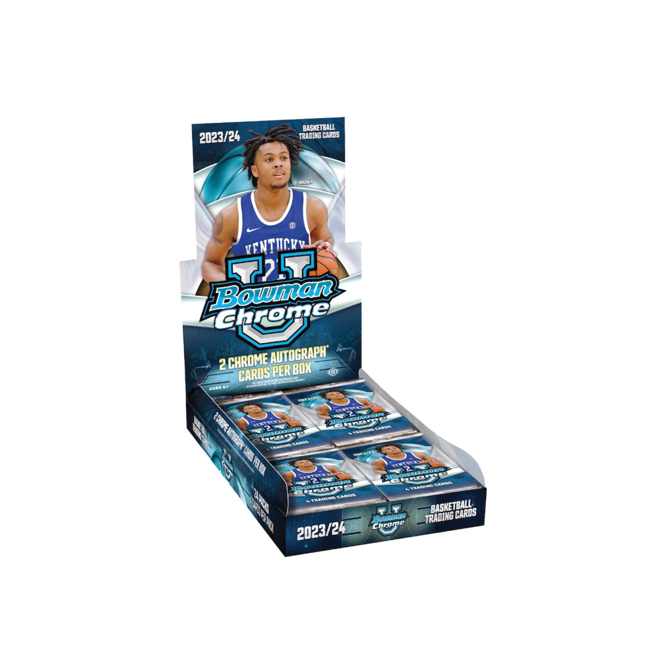 Addaheading_72_02318166-d3cb-4582-973c-b690ee3be9a1 2023-24 Bowman University Chrome Basketball Hobby 12-Box Case - Image 1