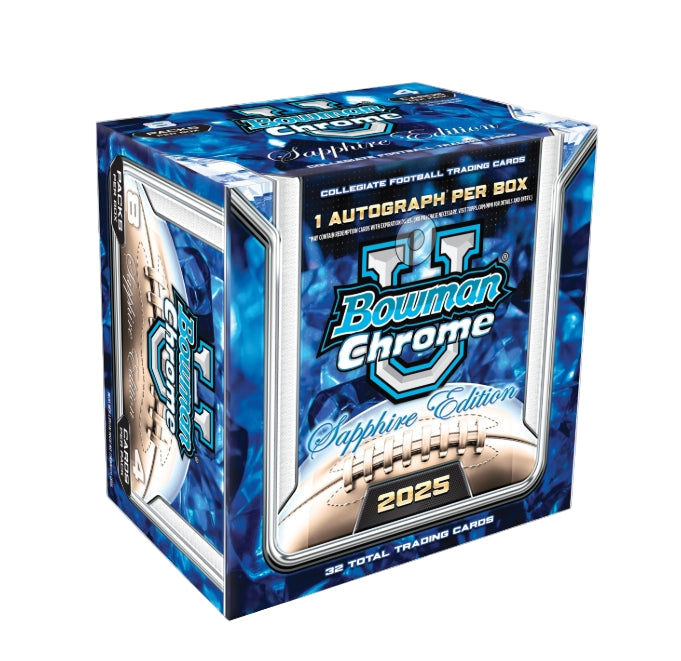 Screenshot_1-12-2025_181137_www.topps_.com_ 2025 Bowman Chrome University Football Sapphire Hobby 10 Box Case - Image 1