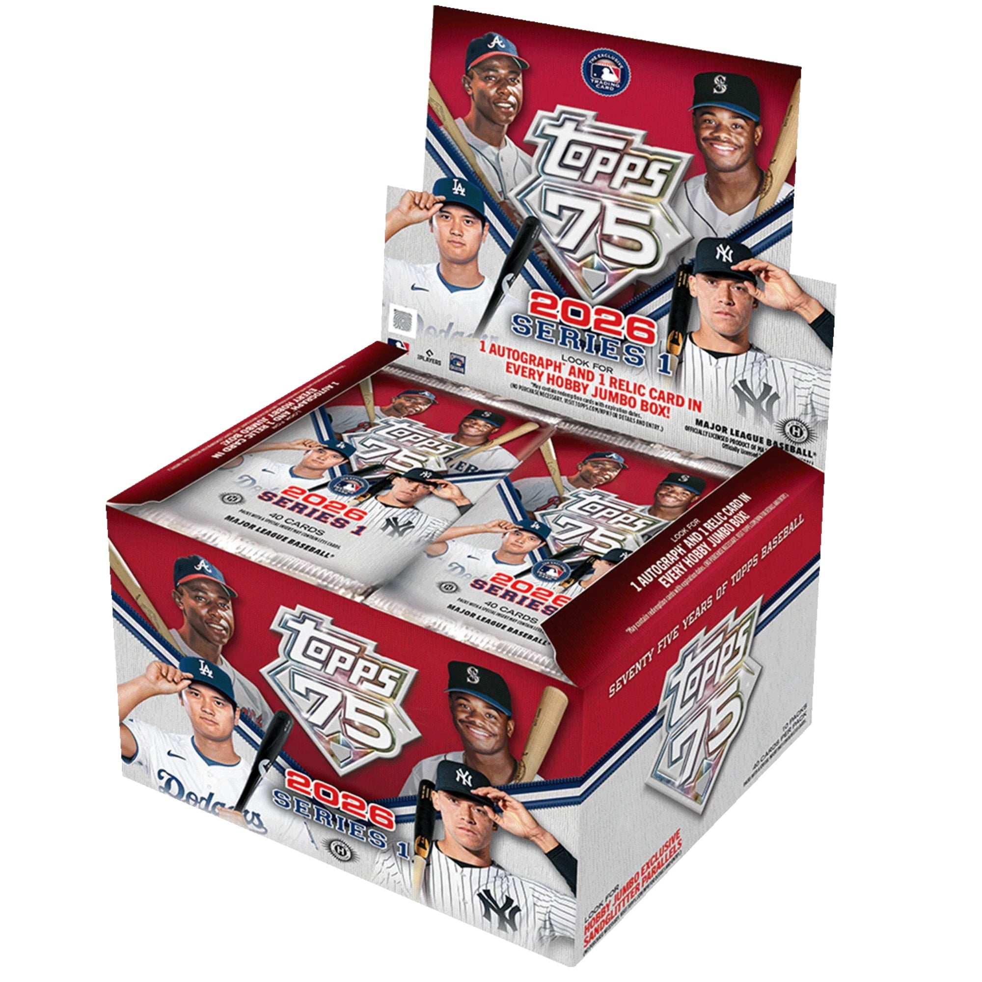 Untitled_2000x2000px_22 2026 Topps Series 1 Baseball Jumbo Box 6 Box Case - Image 1