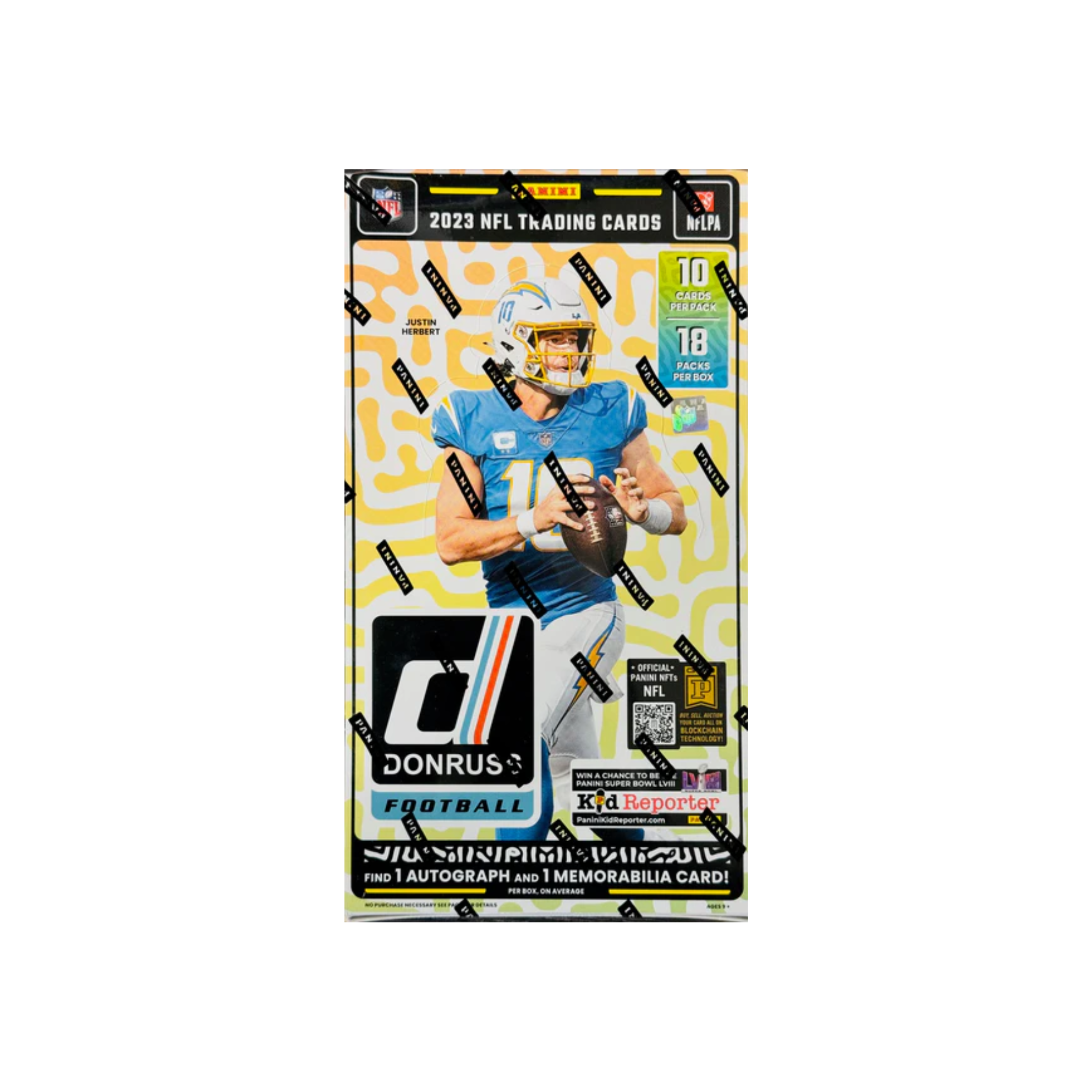 Untitleddesign-2023-12-06T181458.847 2023 Panini Donruss Football Hobby 18 Box Case - Image 1