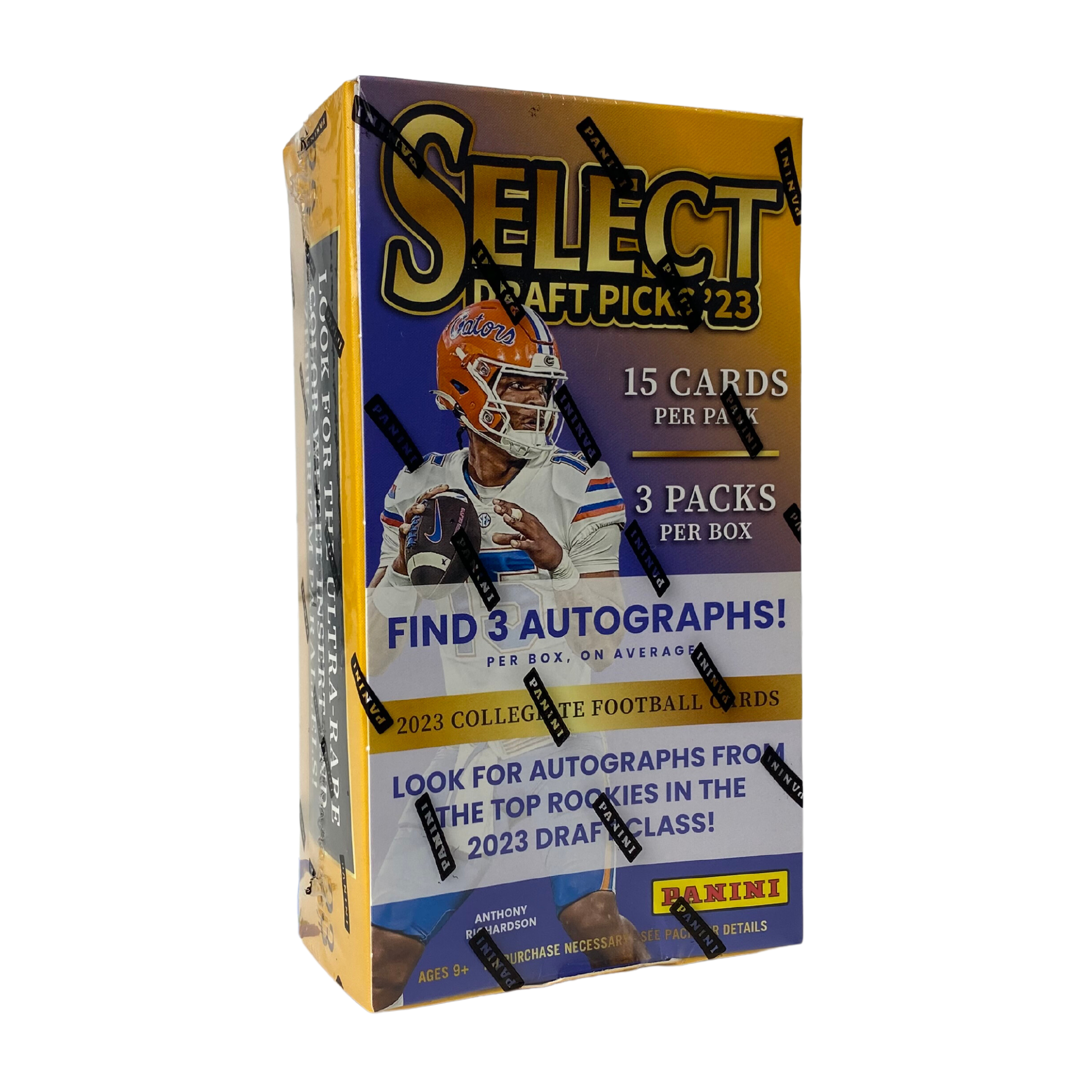 Untitleddesign_10_2b40055d-e76d-4547-ba1f-44a34a875944 2023 Panini Select Draft Picks Football Hobby 12 Box Case - Image 1