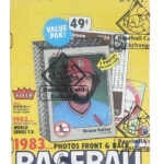 1983 Fleer Baseball Wax Box BBCE FASC Wrapped Box