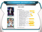 2022-23 Bowman University Chrome Basketball Hobby 12 Box Case - Image 3