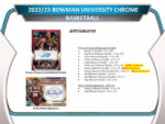 2022-23 Bowman University Chrome Basketball Hobby 12 Box Case - Image 5