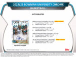 2022-23 Bowman University Chrome Basketball Hobby 12 Box Case - Image 6