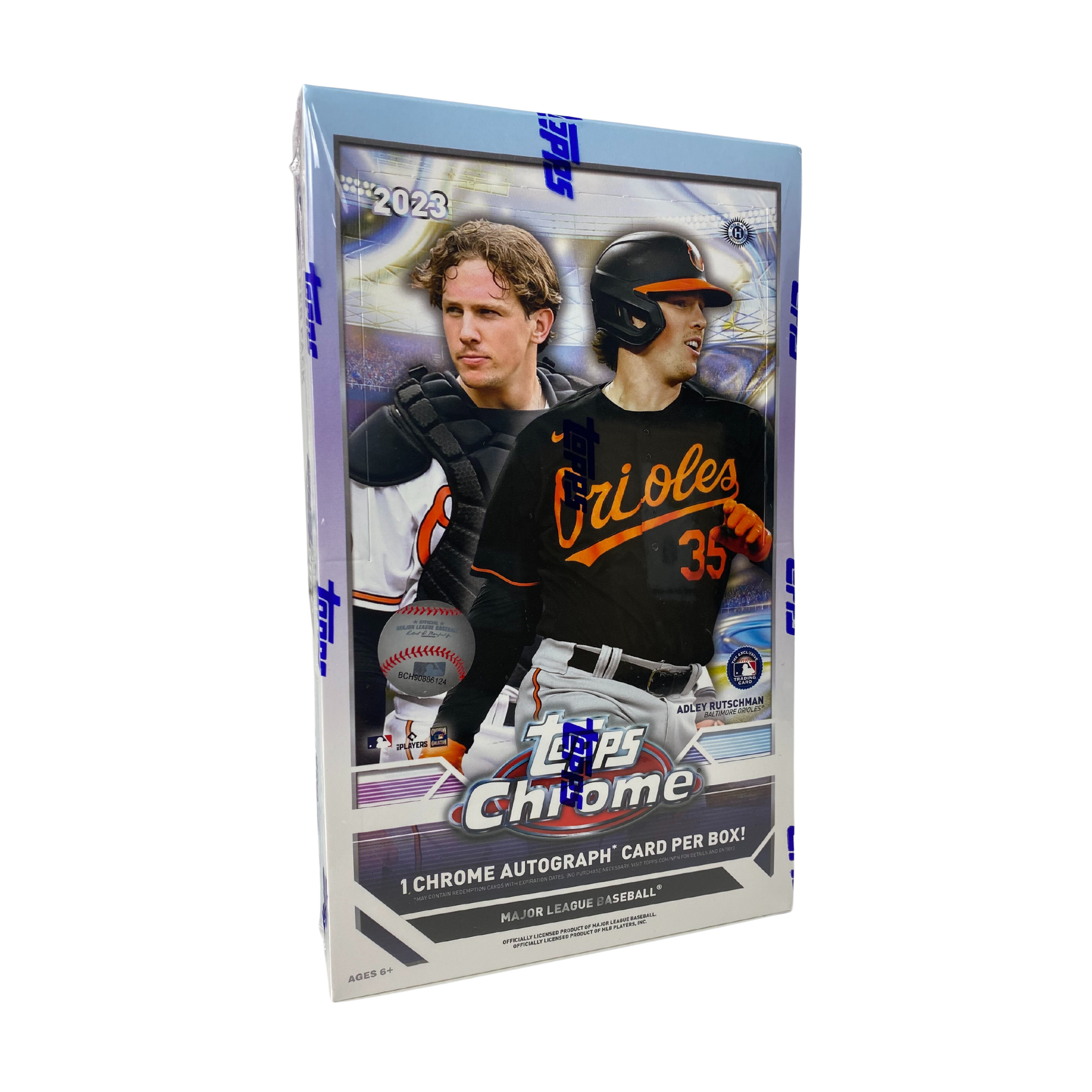 2022ToppsChromeBlackBaseballHobbyBox_2_fbb94c10-8342-4f49-95b0-a7042bdb5112 2023 Topps Chrome Baseball Hobby 12 Box Case - Image 1