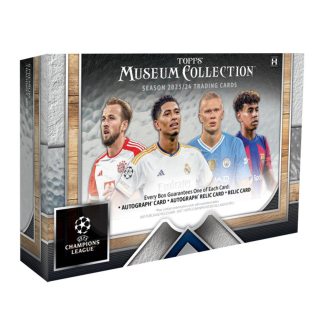 2023-24-topps-uefa-champions-league-museum-collection-soccer-hobby-box__83048 2023-24 Topps UEFA Club Competitions Museum Collection Soccer Hobby 12 Box Case - Image 1