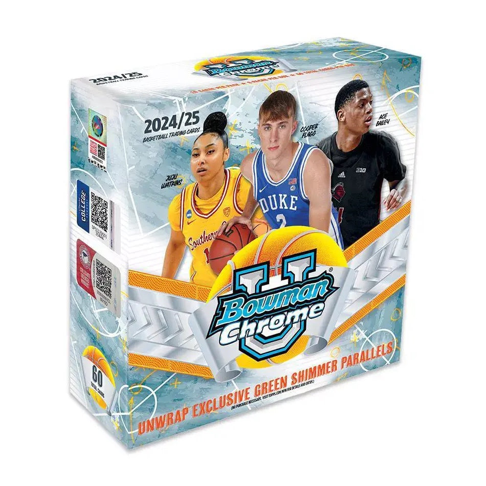 2024-25-Bowman-University-Chrome-Basketball-Sealed-Mega-Box-thumb-950 2024-25 Bowman Chrome University Basketball Mega 20 Box Case - Image 1