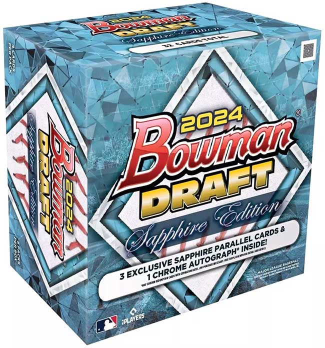 2024-Bowman-Draft-Sapphire-Baseball-Hobby-Box 2024 Bowman Draft Baseball Sapphire Edition 10 Box Case - Image 1