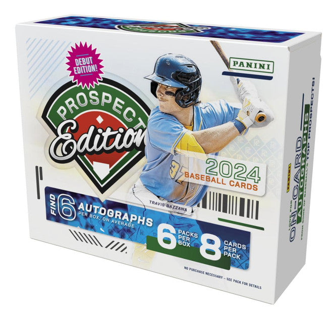 2024-panini-prospect-edition-baseball-hobby-box__85326 2024 Panini Prospect Edition Baseball Hobby 20 Box Case - Image 1