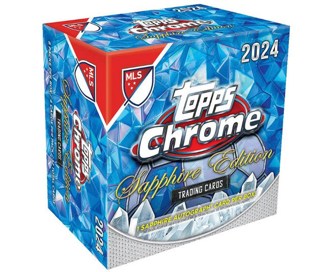 2024-topps-mls-chrome-soccer-sapphire-edition-10-box-case__86029 2024 Topps Sapphire MLS Chrome Hobby Box 10-box case - Image 1