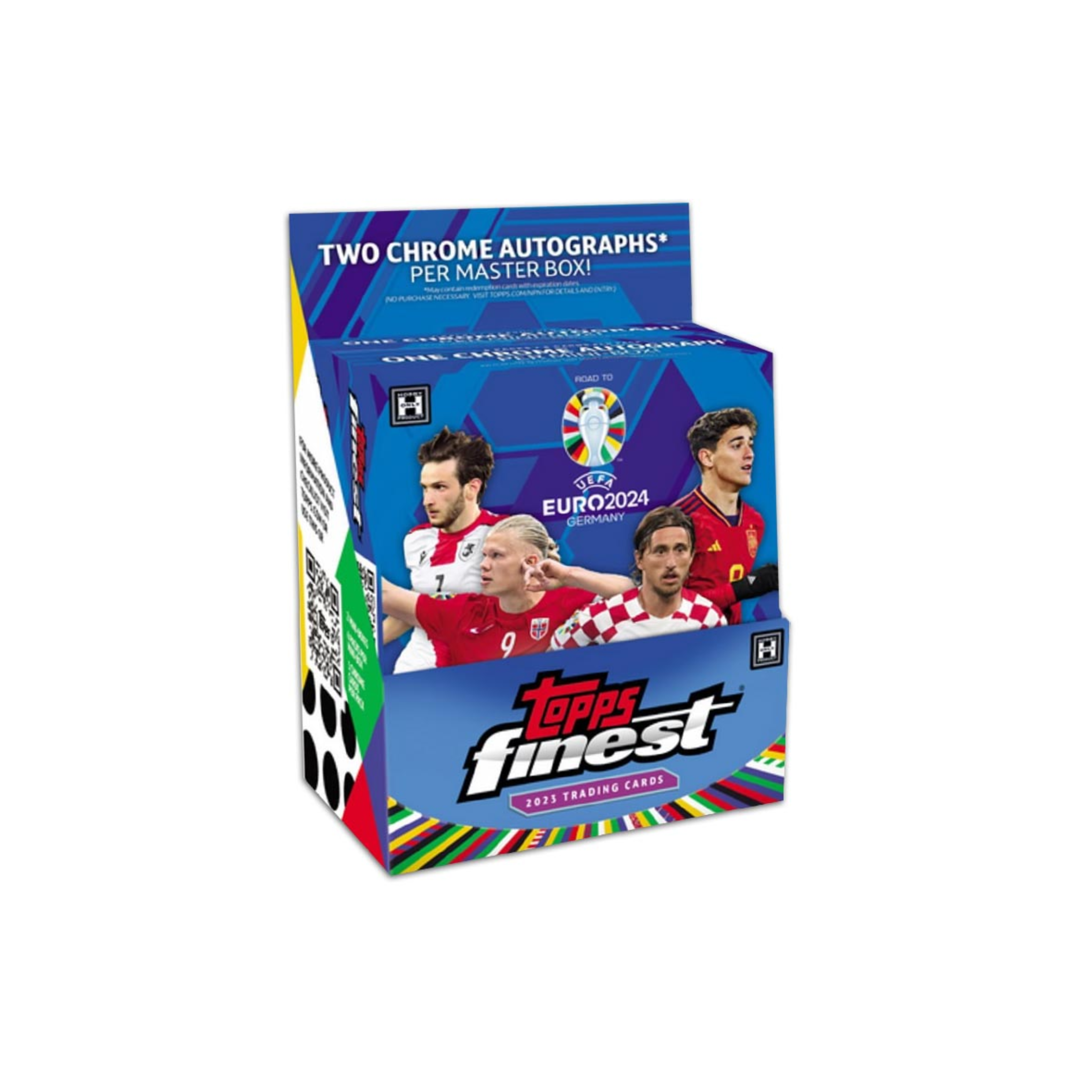 2024toppschromeufc_11 2023 Topps Finest Road to UEFA Euro 2024 Soccer Hobby 8-Box Case - Image 1