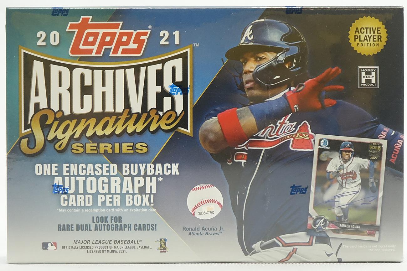 21toparc_b_f 2021 Topps Archives Signature Series Baseball 20 Box Case - Image 1