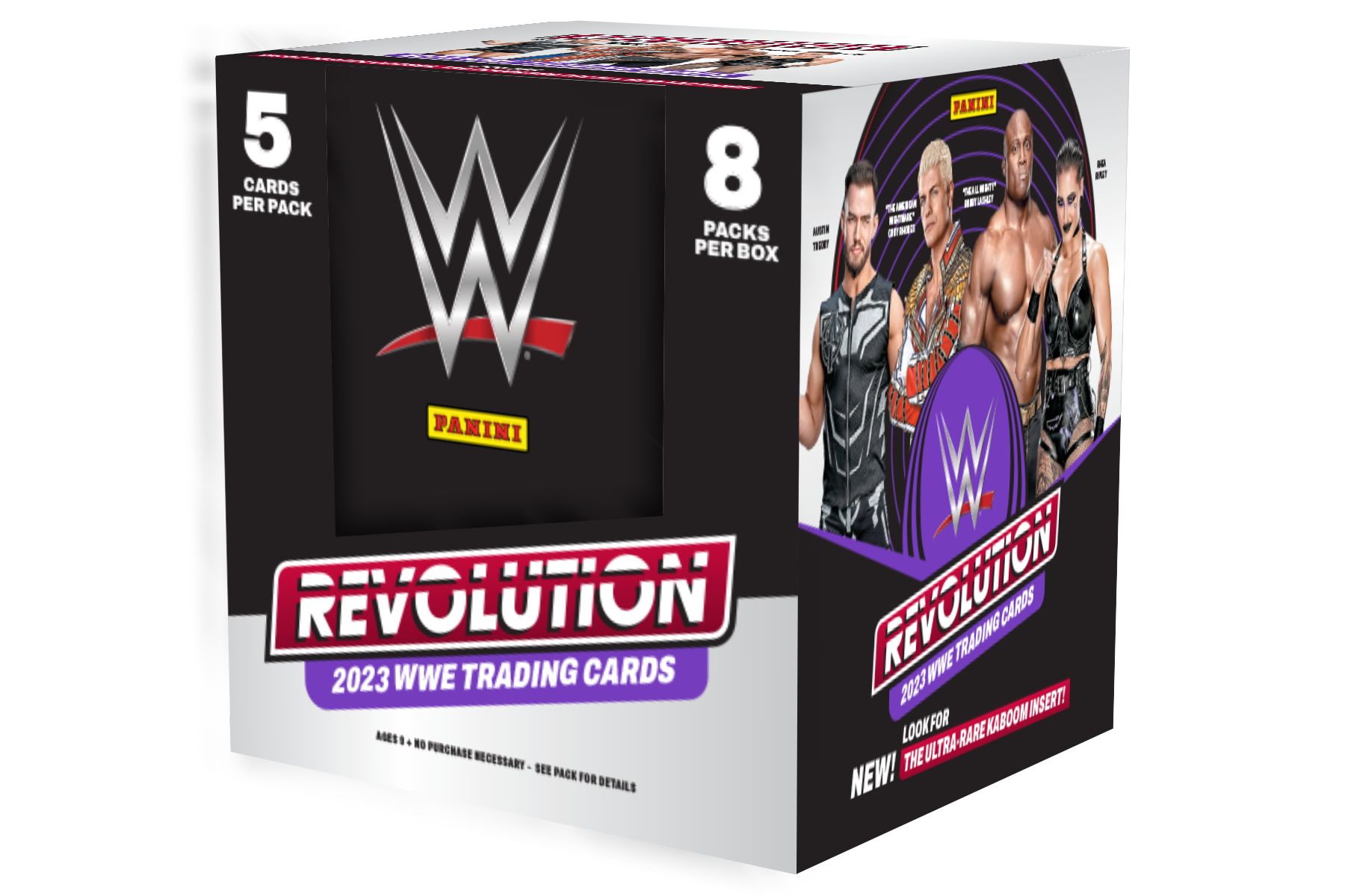 23revolution_wwe_hobbybox_c3818_92d3650c-d947-4136-a73d-09114875b6c4 2023 Panini Revolution WWE Hobby 16 Box Case - Image 1
