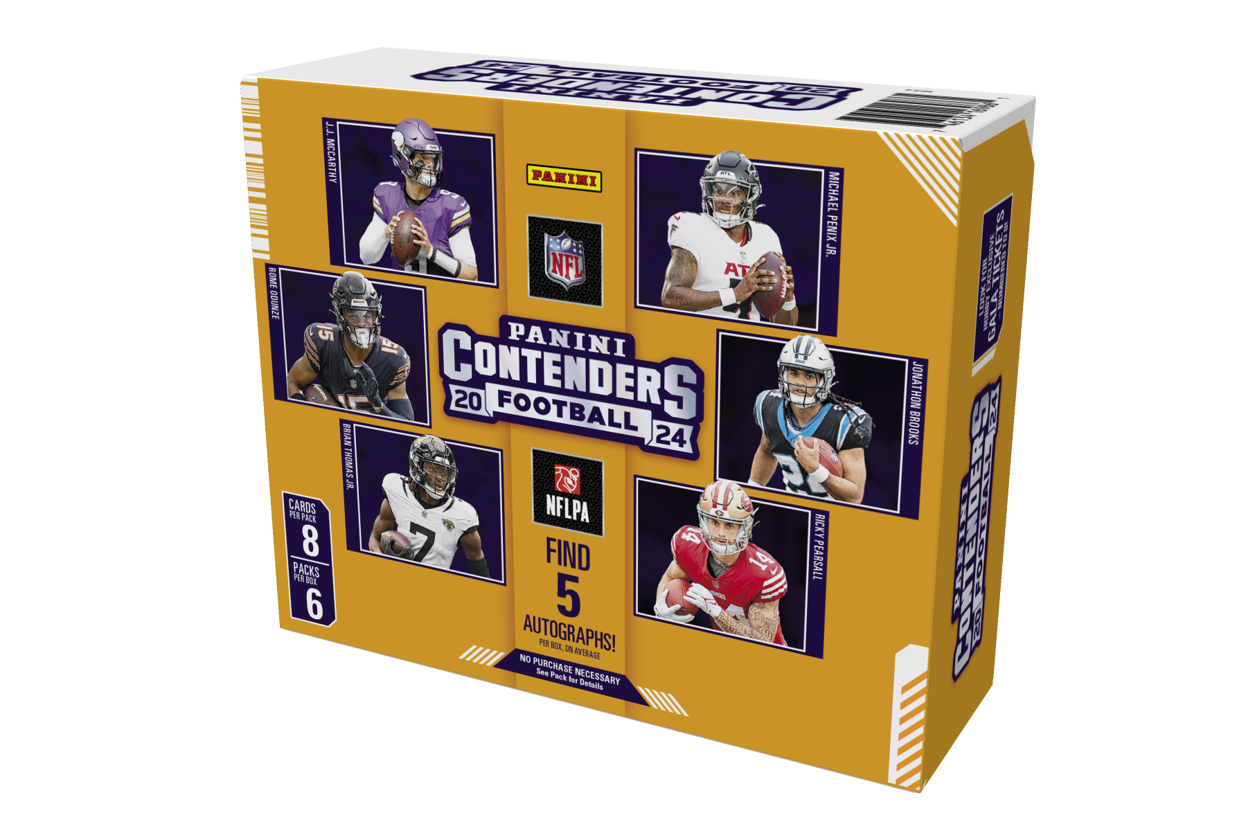 24_contenders_fb_hobby_c637_e171f0be-11fe-4b40-88b9-794f02a6441b 2024 Panini Contenders Football Hobby 12 Box Case - Image 1