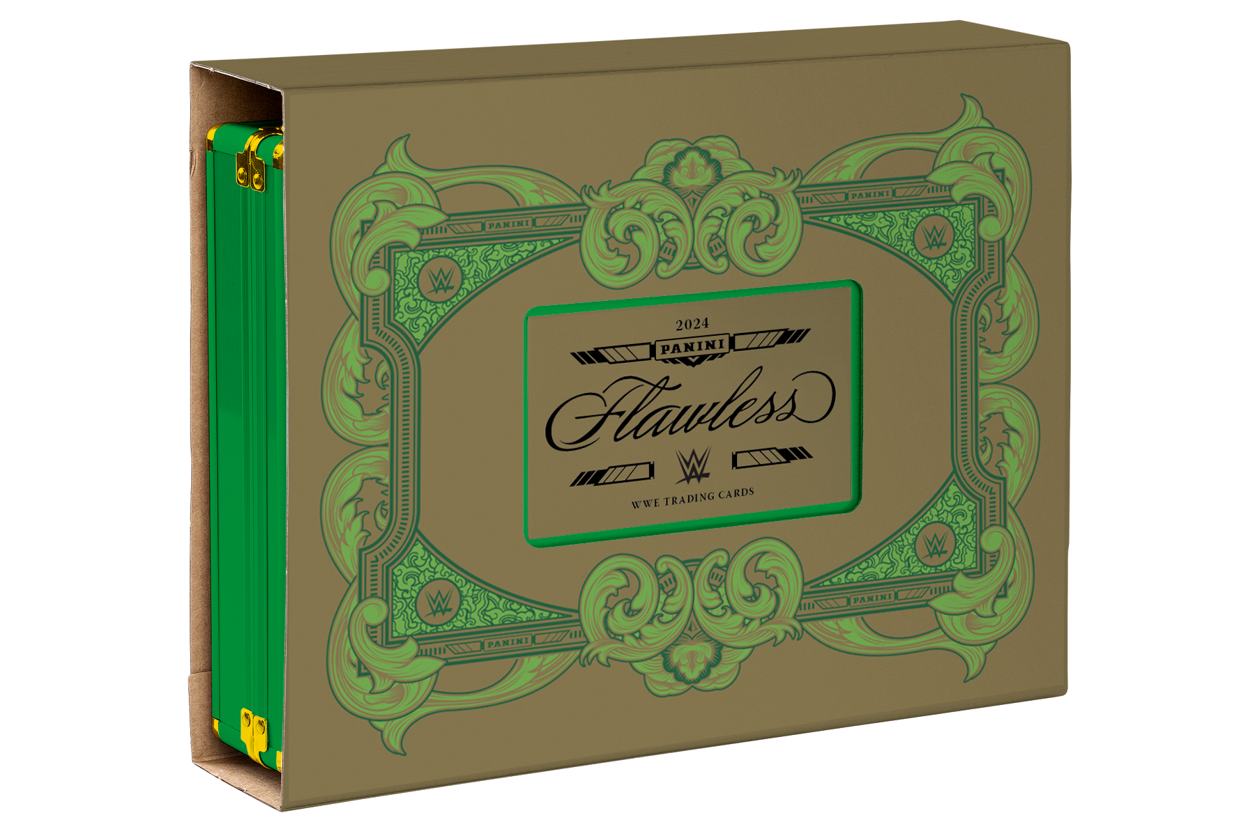 24_flawless_wwe_sleeve_hobby_play457b 2024 Panini Flawless WWE Hobby 2 Box Case - Image 1