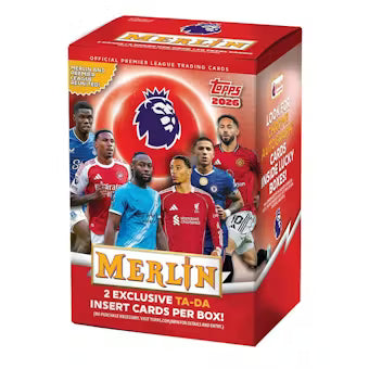 2526-merlinepl-blaster-box 2025-26 Topps Merlin English Premier League Blaster 40 Box Case - Image 1