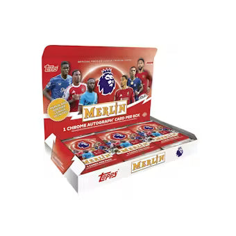 2526-merlinepl-hobby-box 2025-26 Topps Merlin English Premier League Hobby 12 Box Case - Image 1