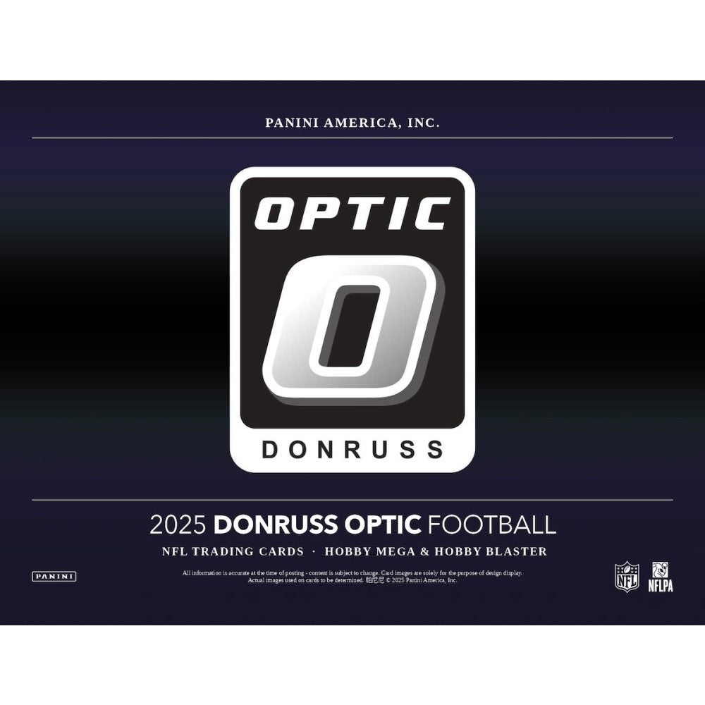 25DonrussOpticFB-PIS-HobbyBlaster-Mega-page-000132226321 2025 Panini Donruss Optic Hobby Blaster 20 Box Case - Image 1