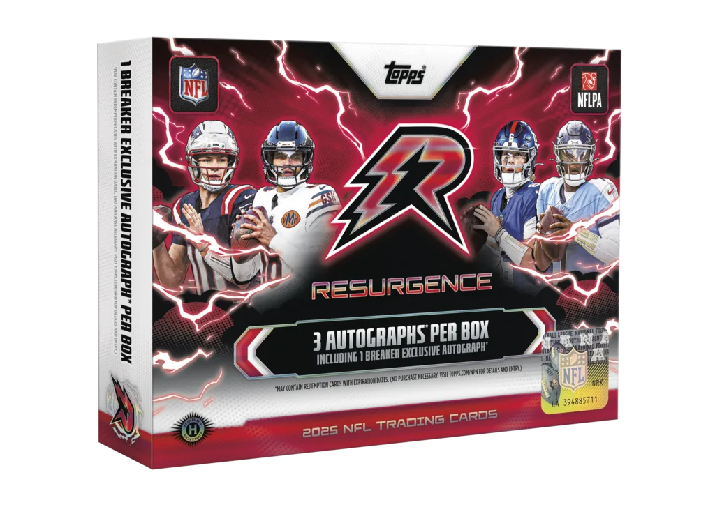 25TRFB_FGC006837_BREAKER_BX-1024x727_02b21895-dd0a-464a-aa69-b537f740a523 2025 Topps Resurgence Football Breaker's Delight 6 Box Case - Image 1