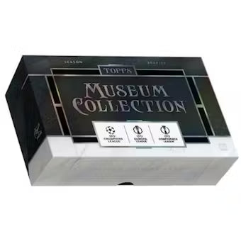 25clmc_fgc006104_hthb_box_500px 2024-25 Topps UEFA Club Competitions Museum Collection Soccer Hat-Trick 4 Box Case - Image 1