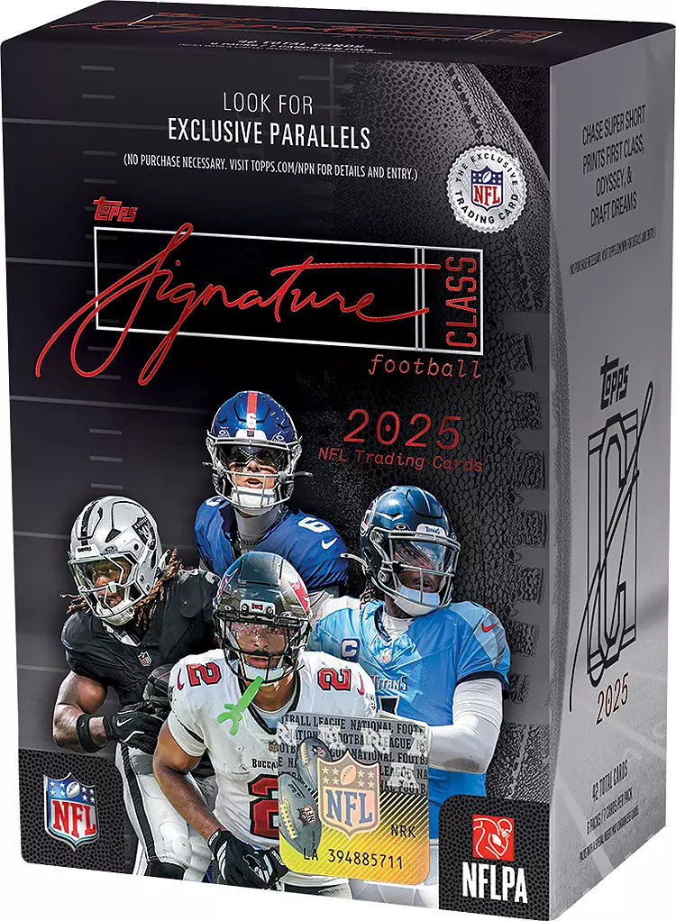 26TOPUFANGGSNEBVMBF54 2025 Topps Signature Class NFL Blaster Box 40 Box Case - Image 1