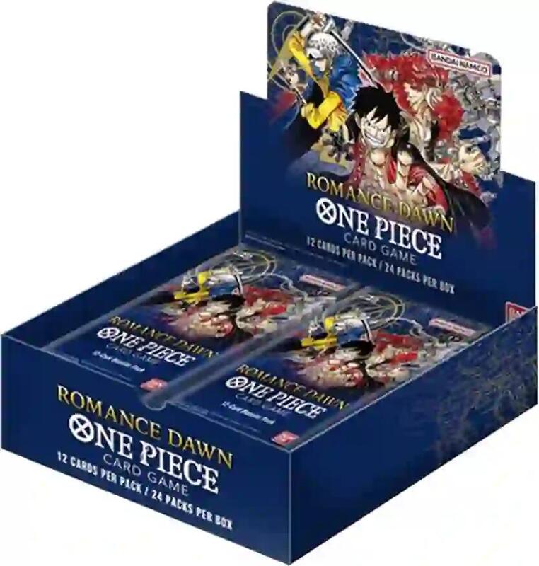 557280_in_800x800_fcb1f900-a6dd-4eb1-89e2-513aa26ab22d One Piece OP-01 Romance Dawn Booster Box Blue Bottom - Image 1