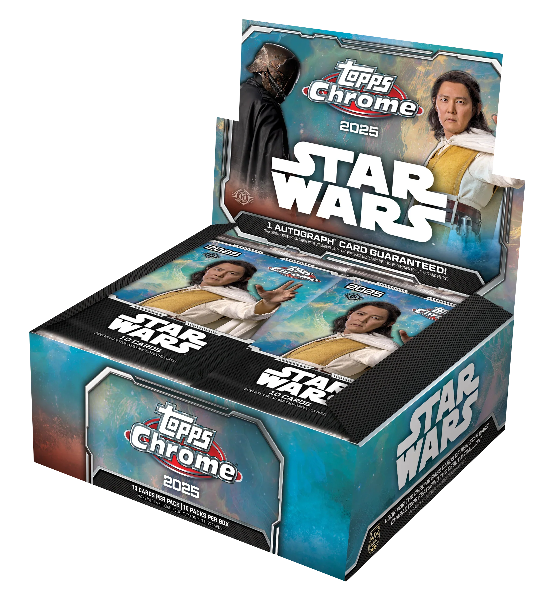 6b308eb58c6036e0d8d432f899f2d97866c1248f_25SWCM_FGC6064_BOX 2025 Topps Chrome Star Wars Hobby 8 Box Case - Image 1