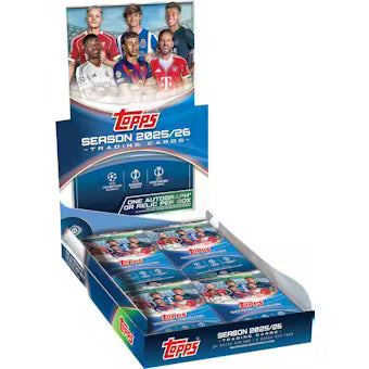 928039_box 2025-26 Topps UEFA Club Competitions Soccer Hobby 12 Box Case - Image 1