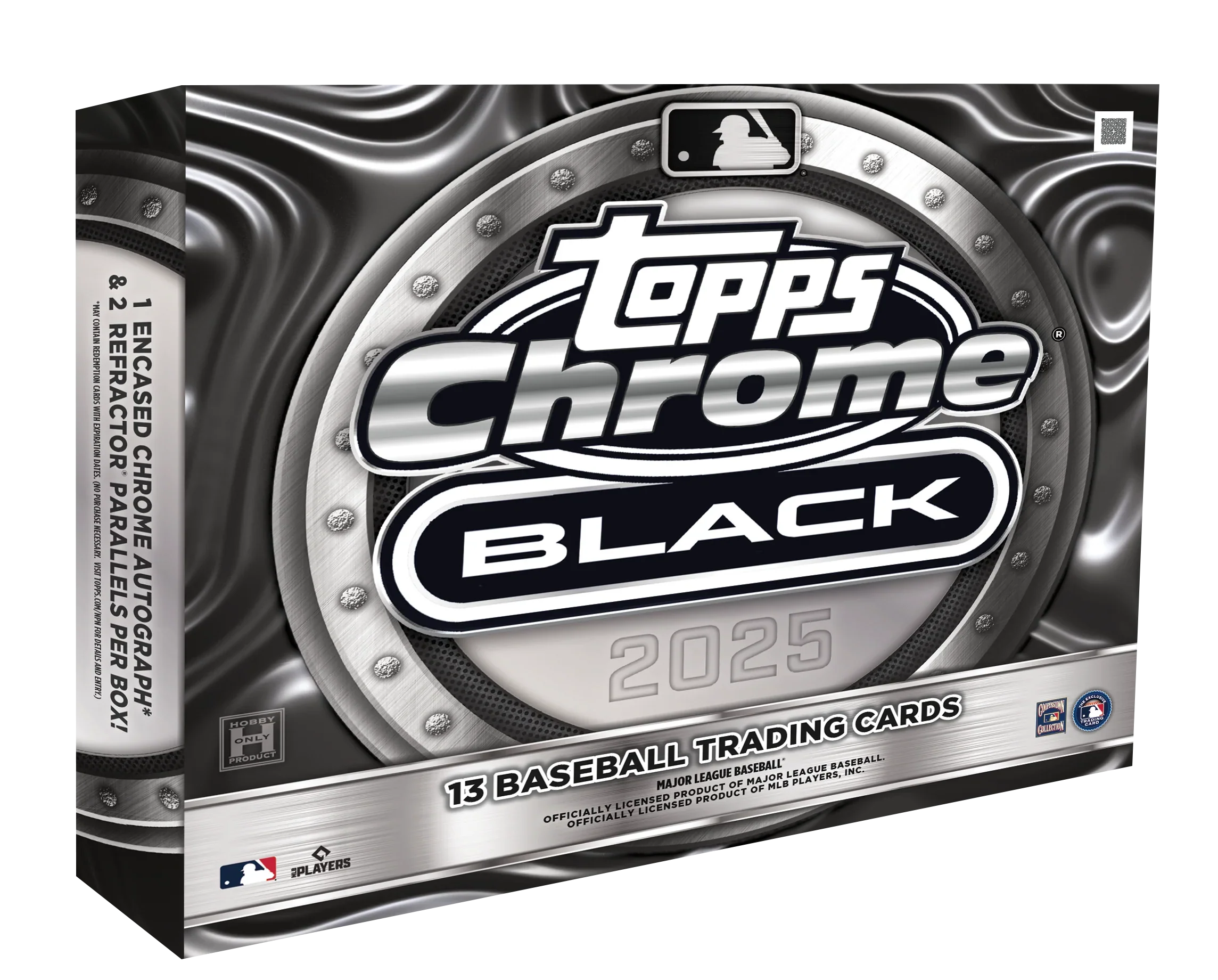 940ad4cb0ab02fa351d0a451539fae7b08c541ad_25TCBL_FGC6042_BOX 2025 Topps Chrome Black Baseball Hobby 12 Box Case - Image 1