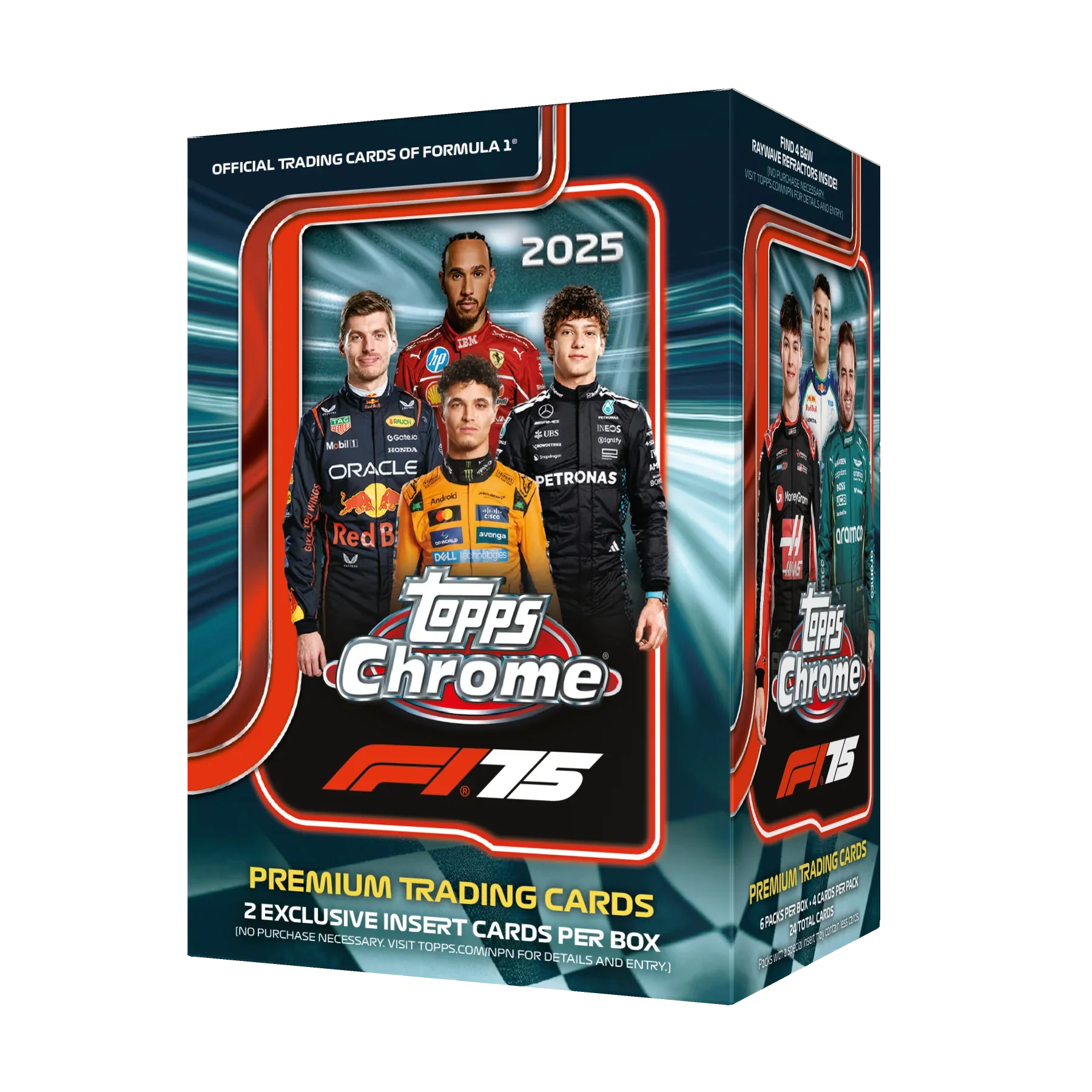 967c5897b641d1d14a104e080325d9fe23a6e17d_25TCF1_FGC6351VBSE_6352VBEA_6353VBCEE_BOX_1274788a-89cb-492a-adfc-decdb226bbdf 2025 Topps Chrome Formula 1 Racing Blaster 40 Box Case - Image 1