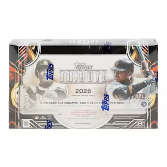 975718_004_072426 2026 Topps Tribute Baseball Hobby 4 Box Case - Image 1