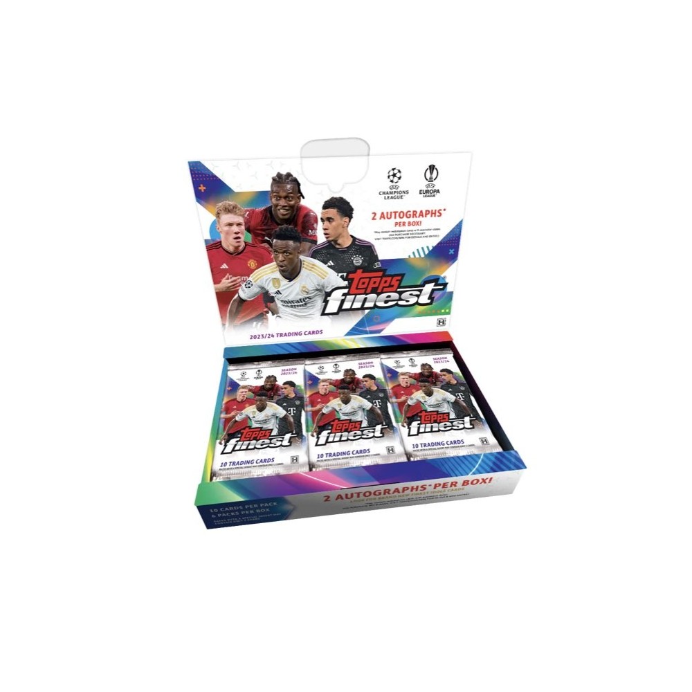 Bulk-Sqaures-00196113 2023-24 Topps Finest UEFA Club Competitions Soccer Hobby 8 Box Case - Image 1