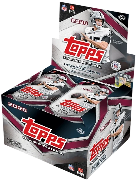 FF2026Jmbo 2026 Topps Flagship Football Jumbo 6-Box Case - Image 1