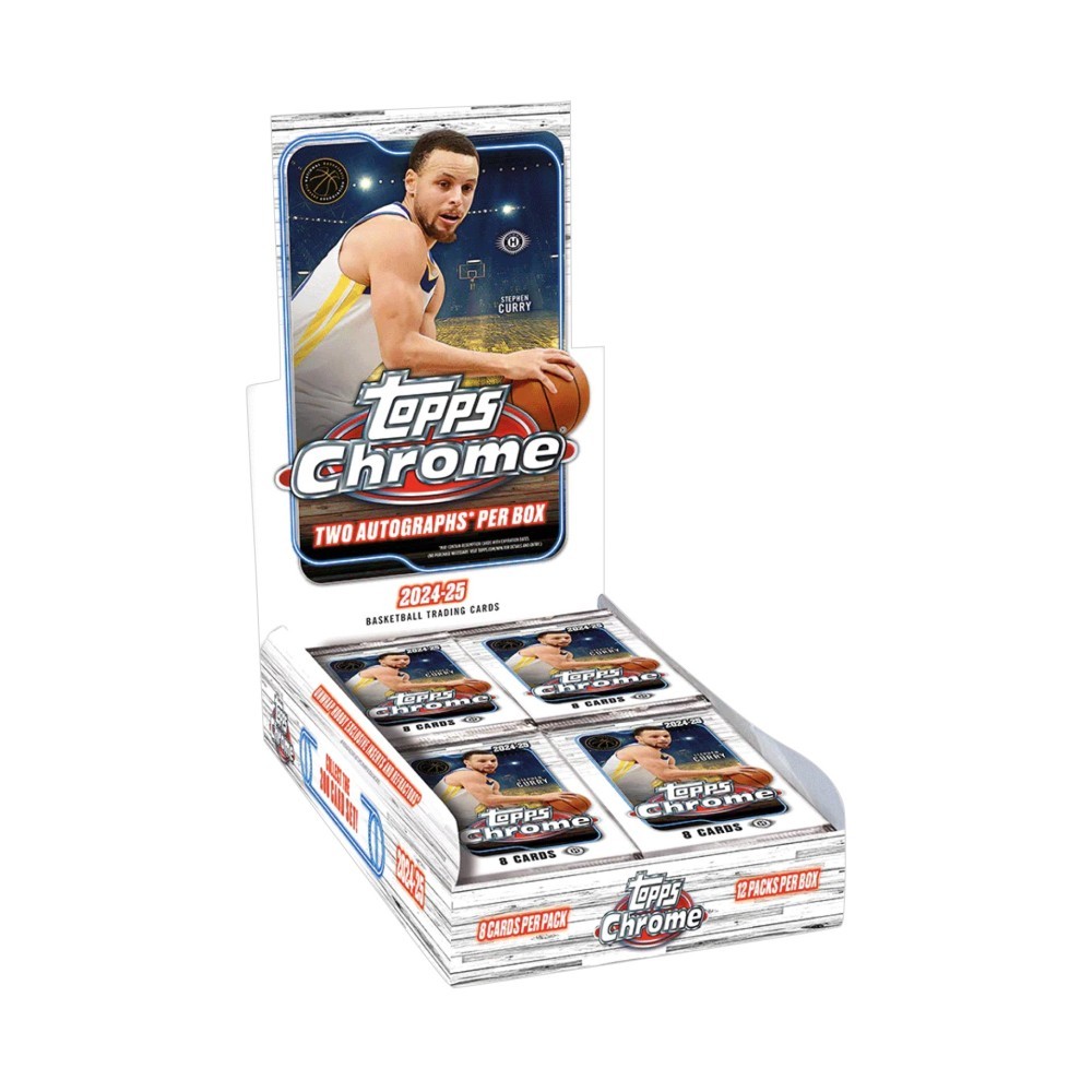 Image-Mockups-00271977513 2024-25 Topps Chrome Basketball Hobby 12 Box Case - Image 1