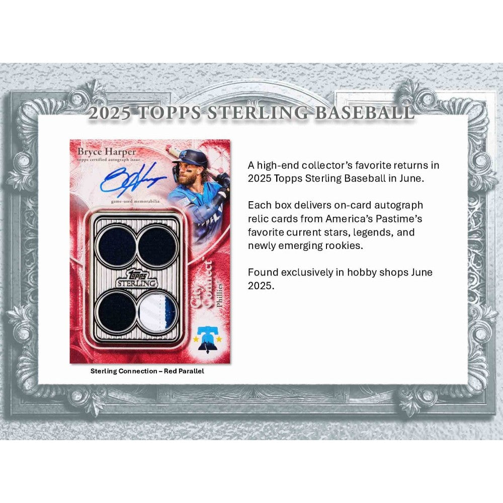 MLB-STERLING-2025-Hobby-Breaker-CSE-Page-298733713 2025 Topps Sterling Baseball Hobby Box - Image 1