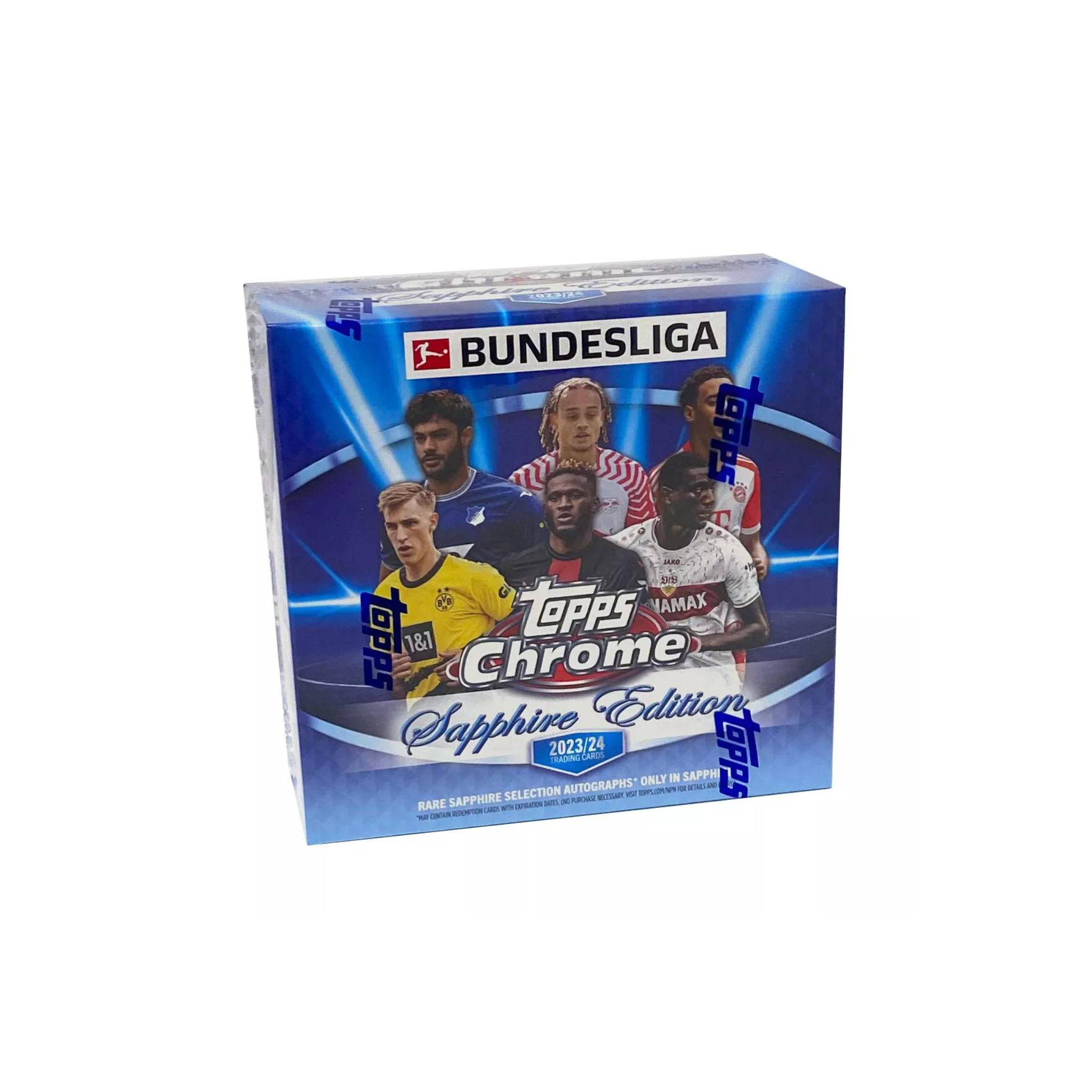 PreOrder_85 2023-24 Topps Chrome Bundesliga Sapphire Edition 10 Box Case - Image 1