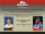 2022 Topps Chrome Platinum Anniversary Baseball Hobby 12 Box Case - Image 2