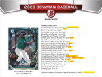 2023 Bowman Baseball Hobby 12 Box Case - Image 3