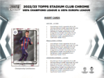 2022-23 Topps UEFA Club Competitions Stadium Club Chrome Soccer Hobby 12 Box Case - Image 5