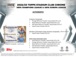 2022-23 Topps UEFA Club Competitions Stadium Club Chrome Soccer Hobby 12 Box Case - Image 8