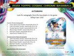2023 Topps Cosmic Chrome Baseball Hobby 12 Box Case - Image 7