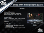 2023 Topps Star Wars Chrome Black Hobby 12 Box Case - Image 3