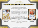 2023 Topps Five Star Baseball Hobby 8 Box Case - Image 2