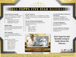 2023 Topps Five Star Baseball Hobby 8 Box Case - Image 3