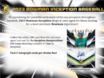 2023 Bowman Inception Baseball Hobby 16 Box Case - Image 3